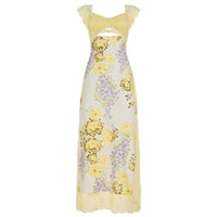 French-style Sexy Lace-Patchwork Printed Bodycon Dress For Women