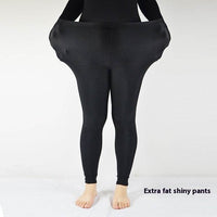 Nylon Plus-sized Plus Size High Waist Leggings