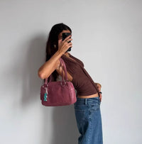 Dark Brown V-neck Halter Topvest With Multiple Styling Options