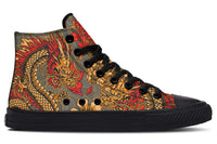 Printed Couple High Top Canvas Shoes