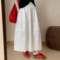 Korean-style Versatile Solid-color Elegant Skirt For Women
