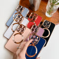 Solid Color Electroplating Magnetic Pull Ribbon Lens Protector Protection Mobile Phone Shell