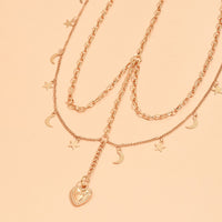 Creative Simple Multilayer Star Moon Elastic Thigh Chain Women