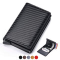 Portable Light Weight ID Credit Bank Card Holder Wallet Luxury Brand Men Women Anti Rfid Blocking Protected Magic Leather Slim Mini Small Money Wallets Case