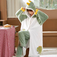 Sweet Fall Pajamas Flannel Nightgown Women