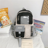 Elementary School High School Birthday Cute Large-capacity Contrast Color Backpack