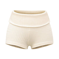 Sweet And Versatile Knitted Waistband Shorts