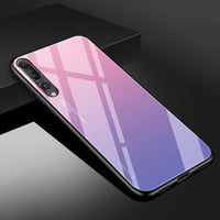Compatible with Apple , Gradient Color Glass Shell Anti-drop Cover