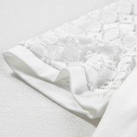 Women's Comfort And Casual-style Short-sleeved Lace Top