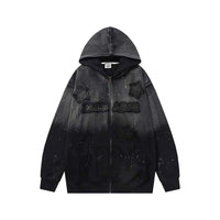 Men's Loose Casual Printed Hooded Sweatshirt
