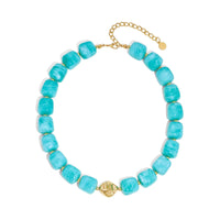 Bohemian-style Multicolor Resin Bead Necklace