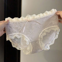 Japanese-style Mesh Comfortable Breathable Cotton Mid-small Women's Underwear