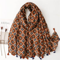 Creative Chinese Style Cotton And Linen Scarf