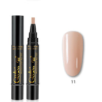 3 In 1 Nail Glue Pen  One-step Glue Phototherapy Plastic Nail Magnet Pen French Water Ripple Cat Eye Strong Magnet Pen DIY Manicure Tool Pen