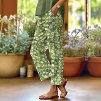 Printed Women's Casual Pants With Pockets
