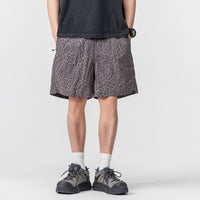 Summer Loose Leopard Print Shorts Men