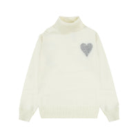 Round Neck Turtleneck Alpaca Blended Soft Sweater