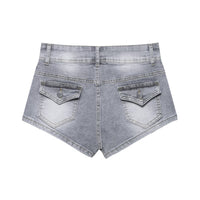 European And American Low Waist Navel Sexy Sweet And Spicy Shorts Slim Jeans For Women