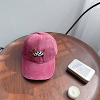 Washed Distressed Baseball Cap For Women