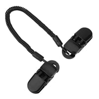 35mm Fishing Hat Elastic Lanyard Windproof Double-headed Clip Spring Telescopic Rope