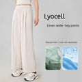 High-waisted Figure-flattering Elastic Cooling And Breathable Workout Pants