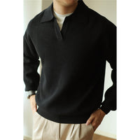 Lapel Warm Men's Long Sleeve Base