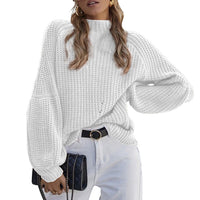 Autumn And Winter New Loose Half-high Collar Sweater