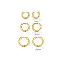 Classic Round Hoops Earrings