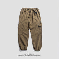 Overalls Men's Casual Trousers Loose Drawstring