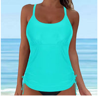 One-piece Swimsuit Round Neck Conservative Vest Swimming Top