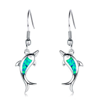 Opal Women's Delicate Dolphin Earrings
