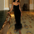 Mao Mao's Pointed-strap Tube Dress