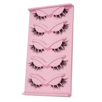 Women's One-piece Five-pair Cat Eye Oblique Flying Stage Makeup Thick Cat Eye Eyelash