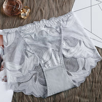 High Waist Lace Women's Panties French Transparent Comfortable Hip Lift Seamless Briefs