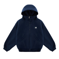 Heavyweight High-neck Air-layer Hooded Sweatshirt