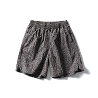 Summer Loose Leopard Print Shorts Men