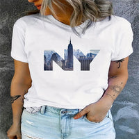 Fashion Casual Round Neck Women's T-Shirt