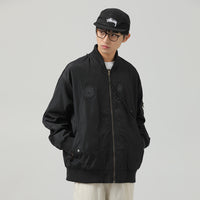 Season Multi-pocket Letter Embroidered American Pilot Coat