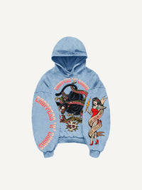 Fashion Casual Printed Polyester Sweater