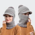 Women's Plush Thickened Warm Knitted Hat Ear Shield