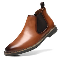 Men's Boots Plus Size British Style Leather Boots Youth All-matching