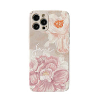 Retro Big Flower Phone Case Silicone