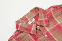 Plaid Short-sleeved Shirt Men's Loose Casual