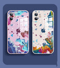 Mobile Phone Case Watercolor Glass Ink Painting