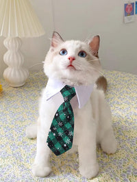 Pet Tie Saliva Towel British Style Gentleman