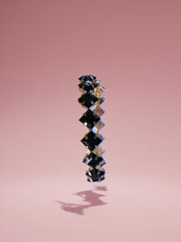 Rhombus Iridescent Large Hoop Earrings