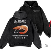 Pure Cotton Washed Vintage Hooded Sweatshirt With Double-layer Hood