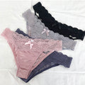 Retro Sexy Lace Low Waist Bag Hip Girl Briefs