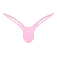 Men's Thong Full Color Plain Double Ding T-shaped Panties Boys Underwear