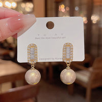 Retro Stud Designer Touch Statement Drop Earrings